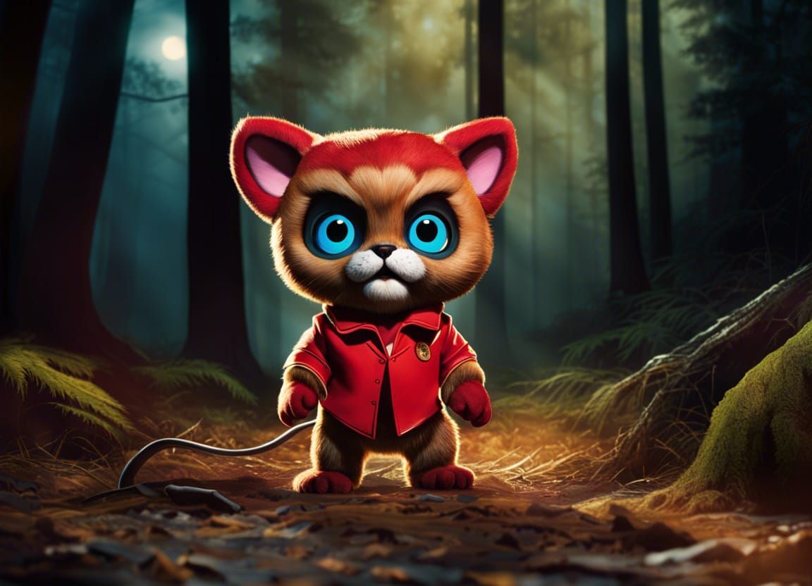 Evil Dead: Possessed Mascot Cougie in the Woods