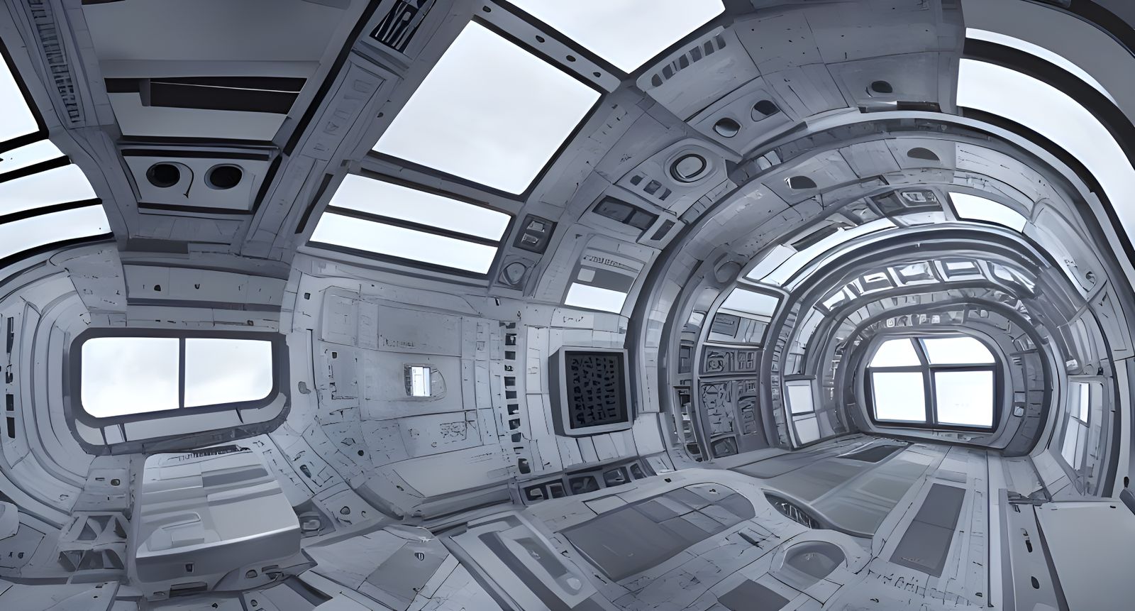 Inside a Planet-Sized Spacecraft: Photorealistic Detail