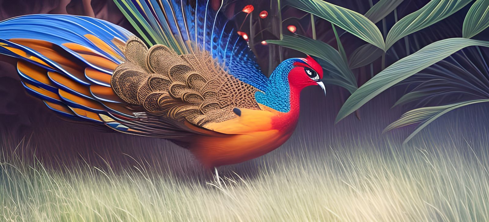Fantasy male pheasant