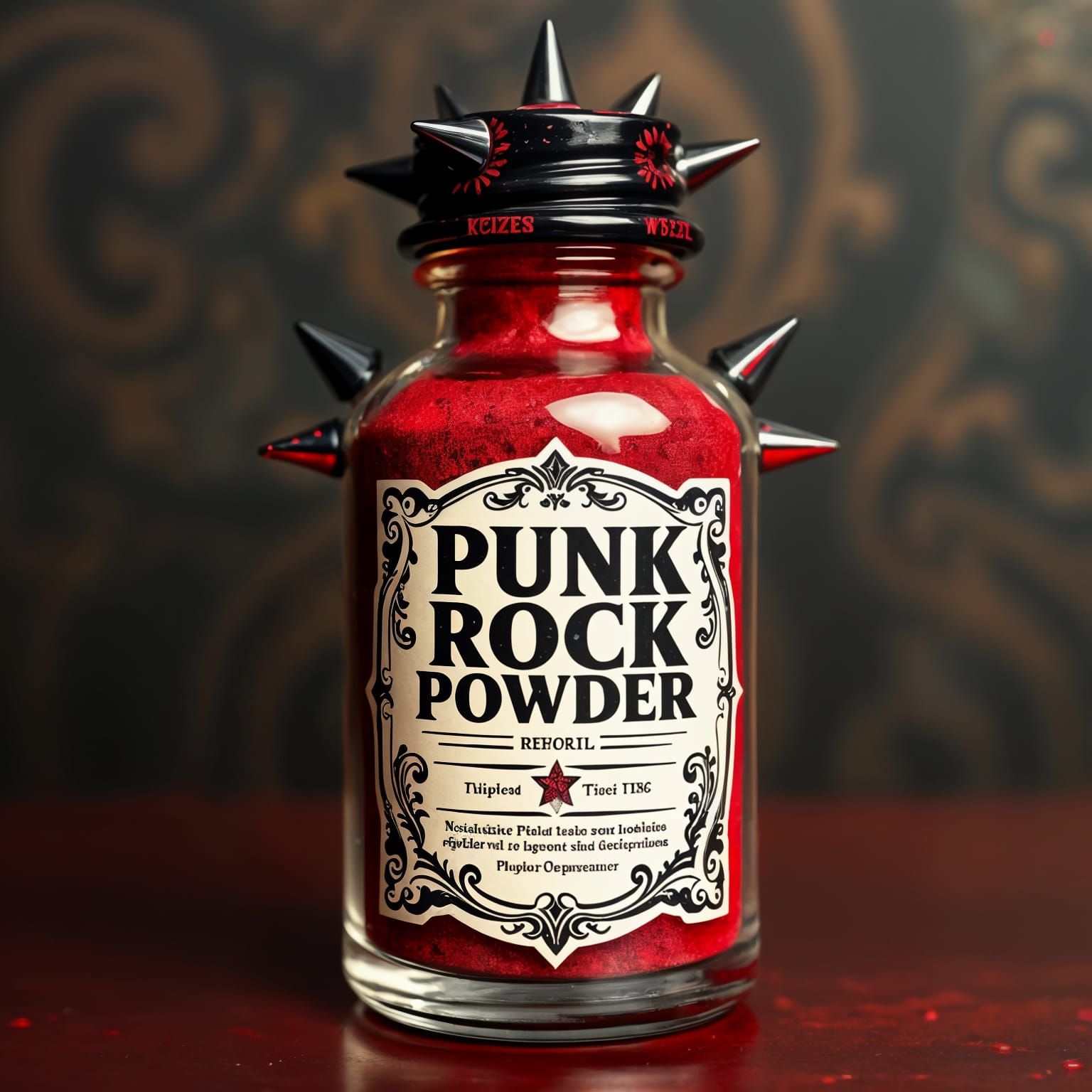 Punk Rock Powder in Elegant Art Deco Style