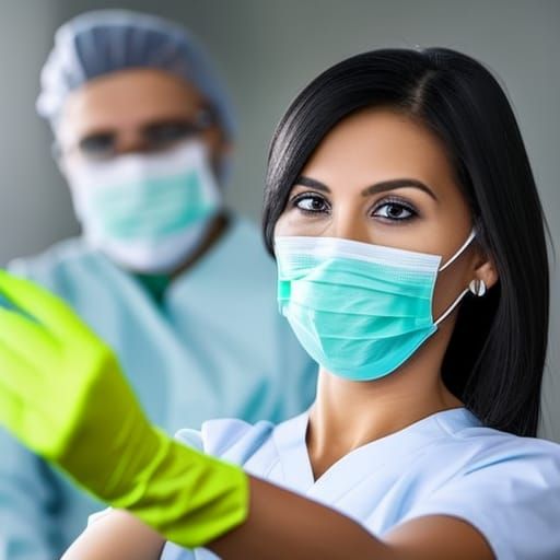 Female Dentist in Mask, Professional Photography