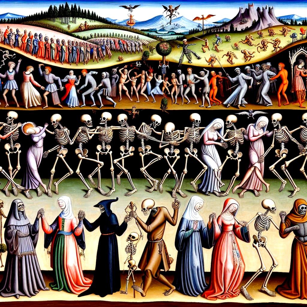 Dance of death - Stile of Hieronimus Bosch