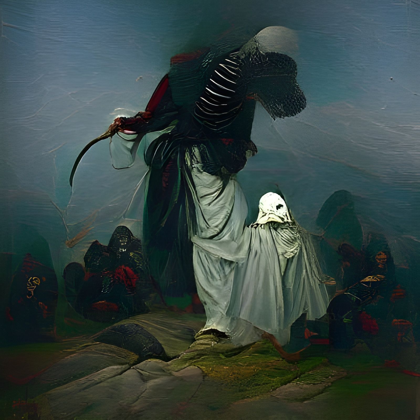 Dark Reaper in the Style of Doré