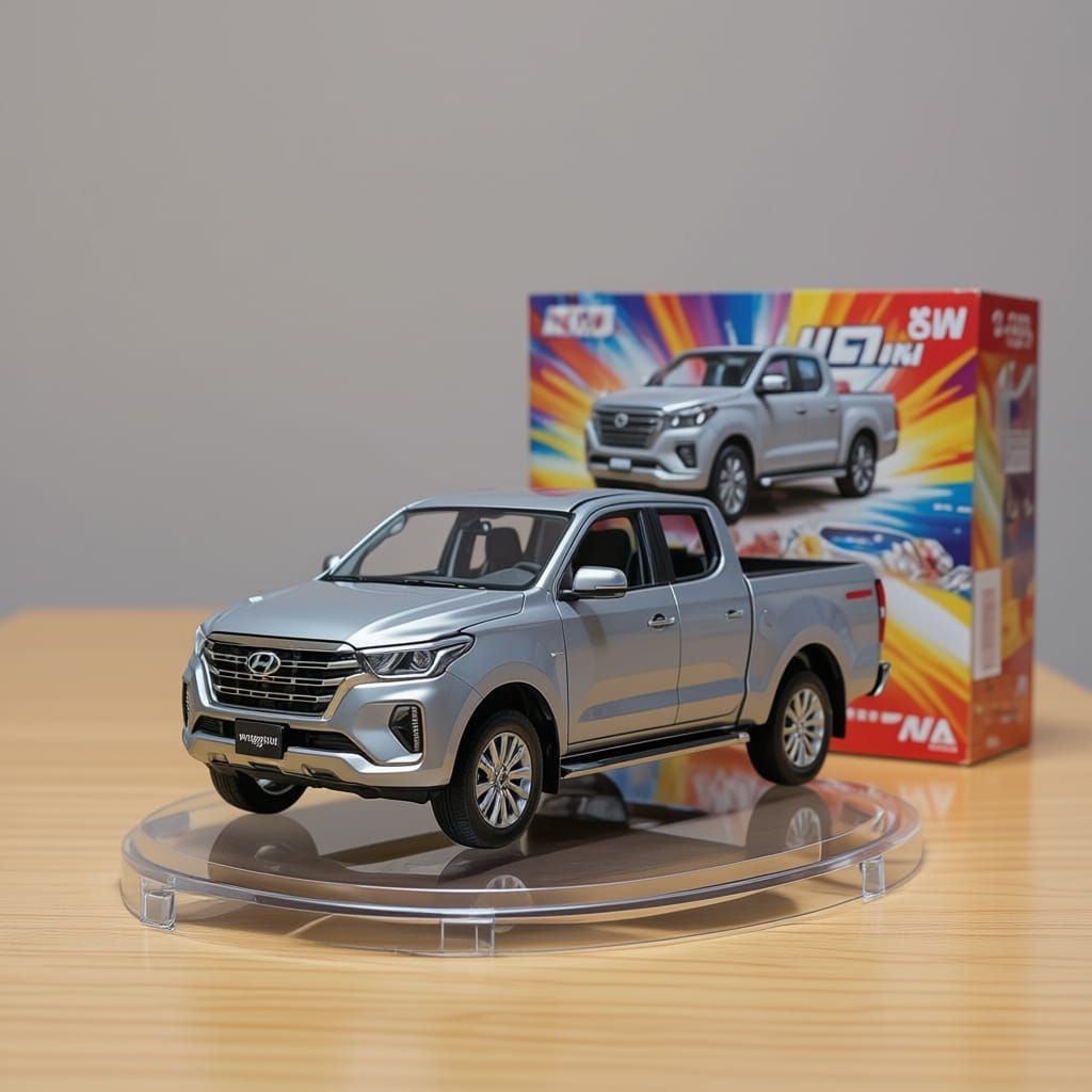 Realistic 1/7 Scale 2011 Hyundai H100 Truck Model