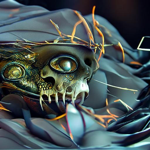 Nightmarish Skull Creature of Unholy Magic