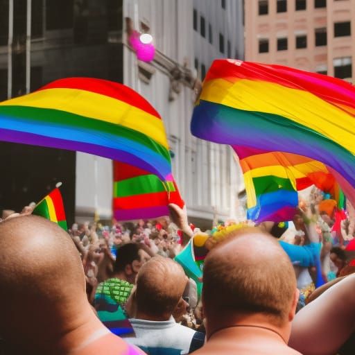 Rainbows Light Up Gay Pride Parade