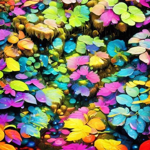 Balanced Yin Yang Symbol in Surrealist Oil Painting