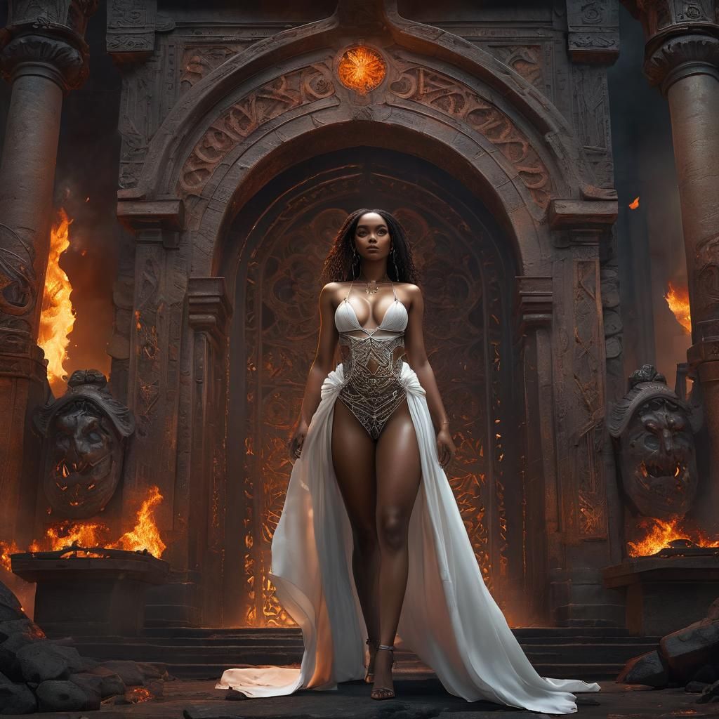Ethiopian Woman at the Gates of Hell