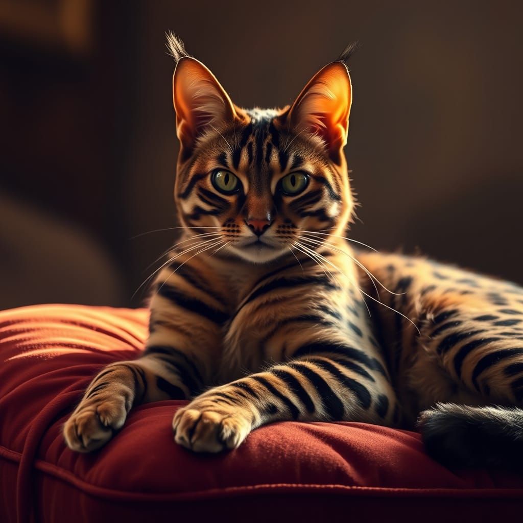 Savannah Cat in Renaissance Portraiture