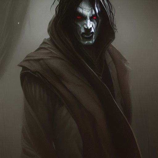 Sinister Vampire Portrait Inspired by Greg Rutkowski