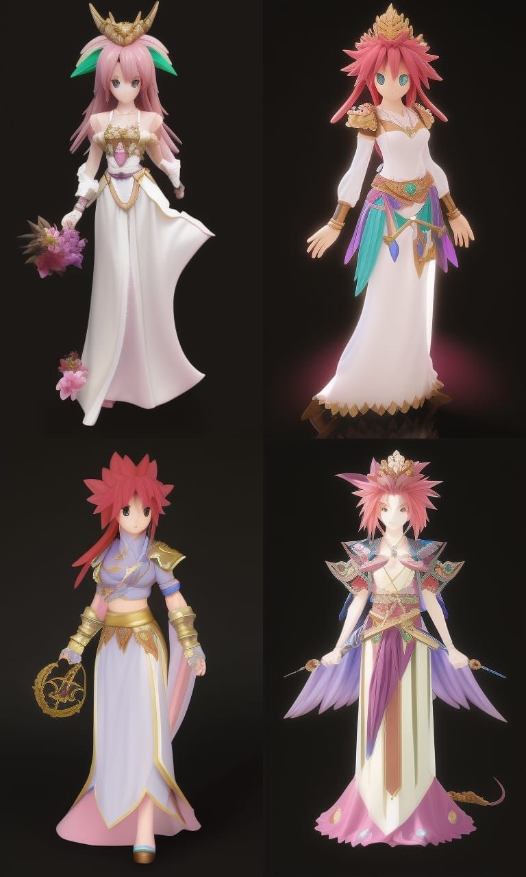 Fantasy Jumi Girl Character Concept in Anime Style