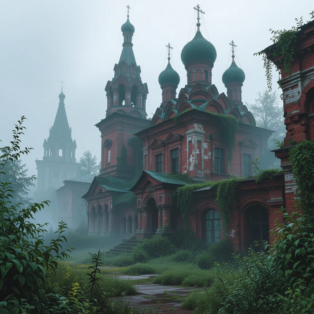 Mystical Abandoned Russia: Fantasy Matte Painting