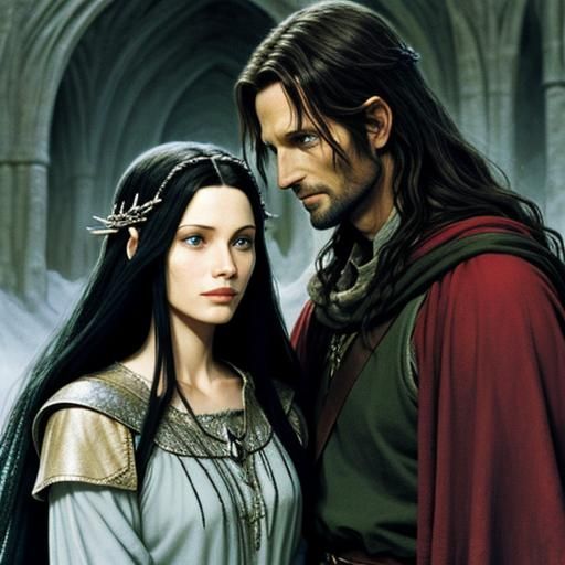 Aragorn and Arwen: Lord of the Rings Romance
