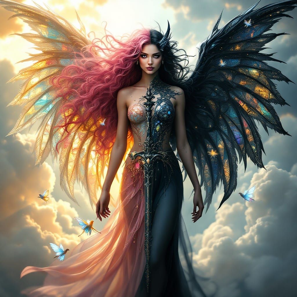 Divine Duality in Elegance and Darkness
