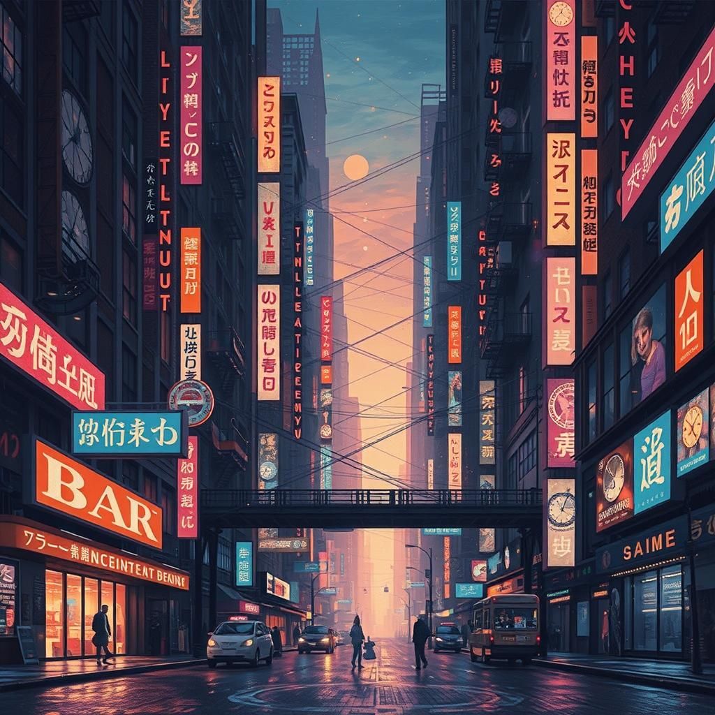 Ethereal Inventor Surrounded by Clockwork Mechanisms