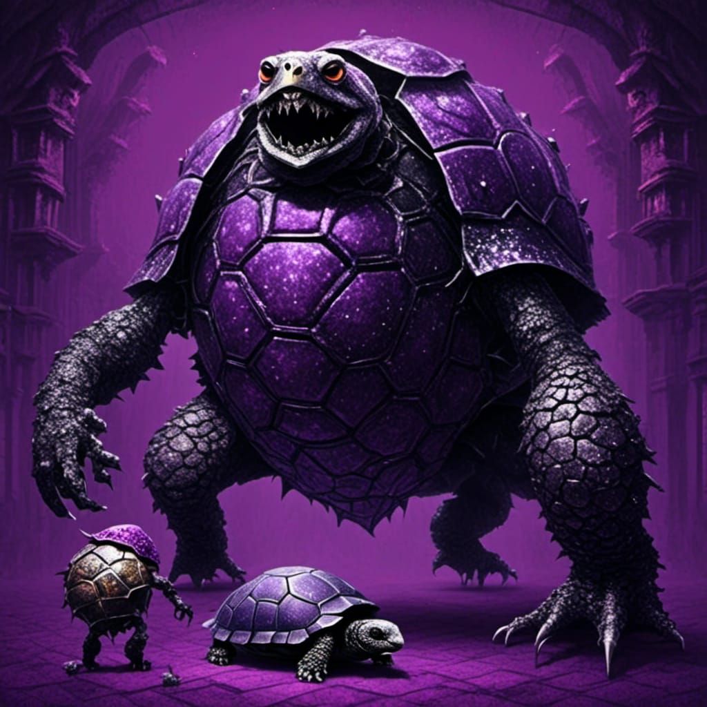 Armored Tortoise Monster in Purple Palace