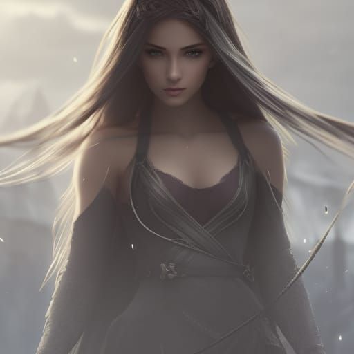 Beautiful Blonde Teenage Girl in 3D Art Style