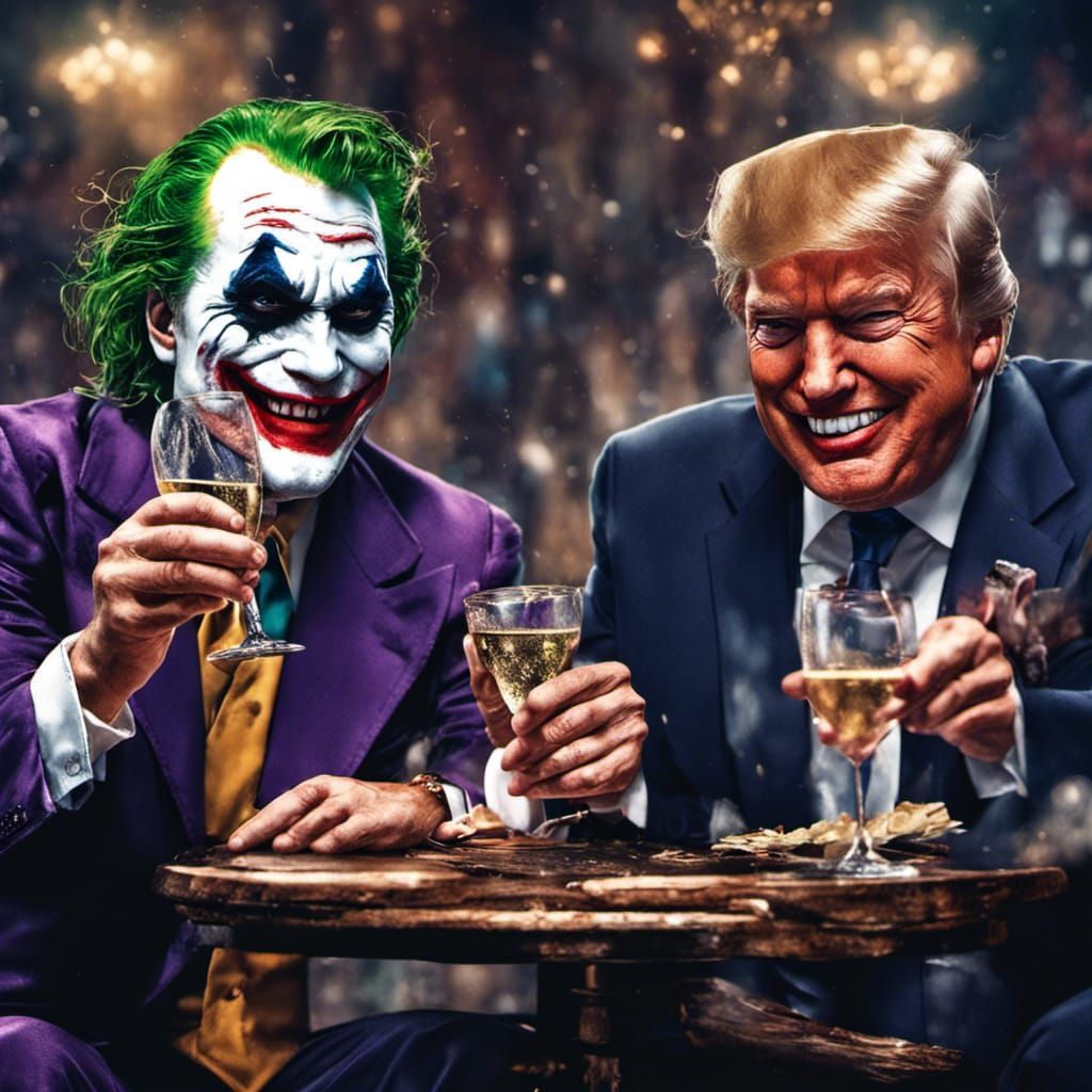 The Joker and Trump Scheme in Fantasy Art