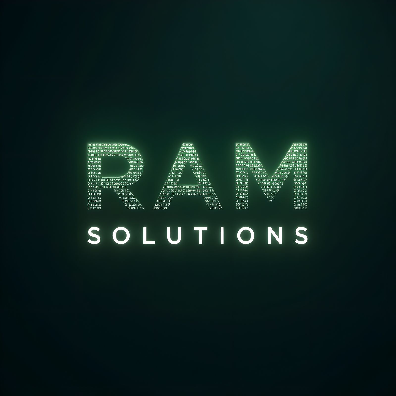 Modern Tech Logo for IT Services: RAM Solutions