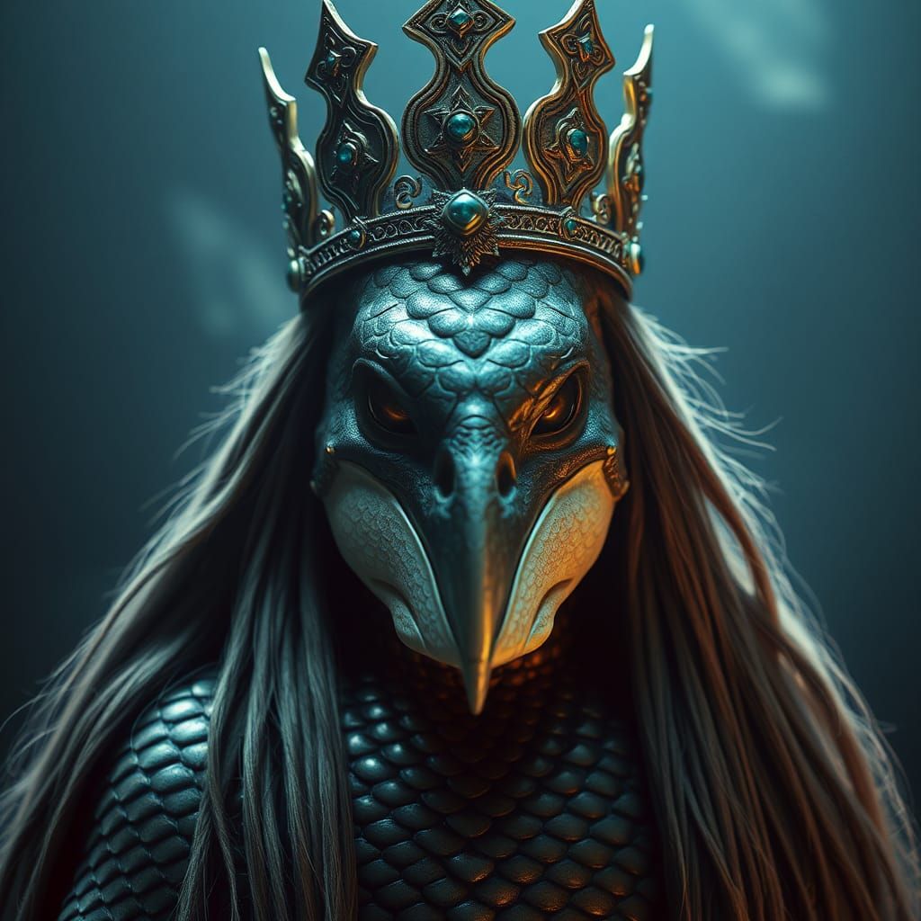 Iranian Animal God Vohu Manah in Hyperrealistic Style