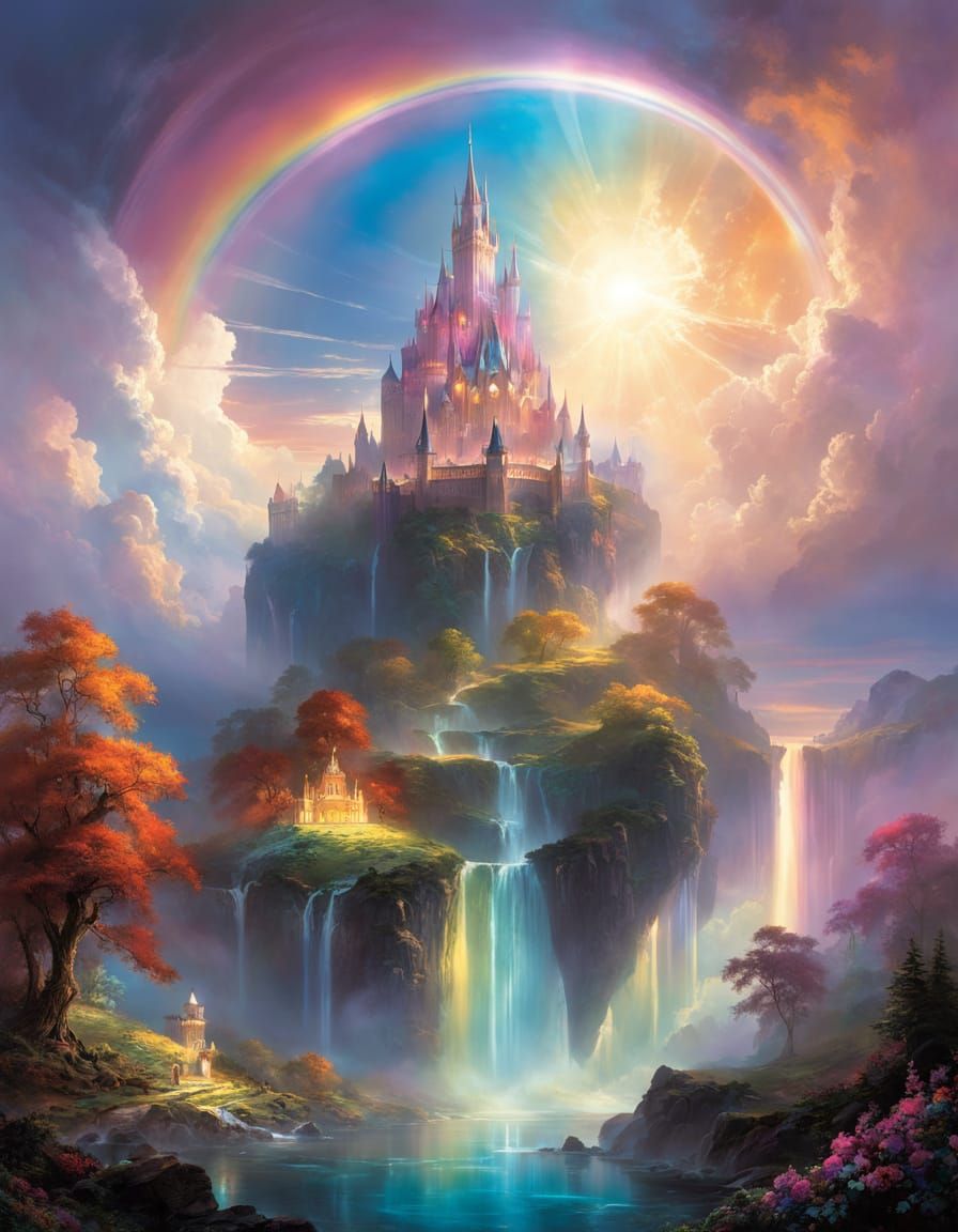 A magical floating island