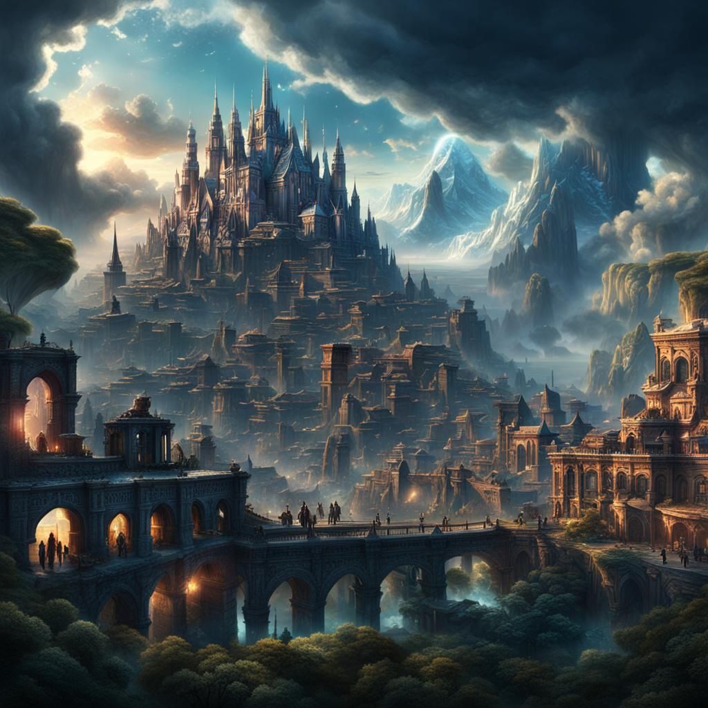 Epic Cinematic Digital Painting of Universal Love