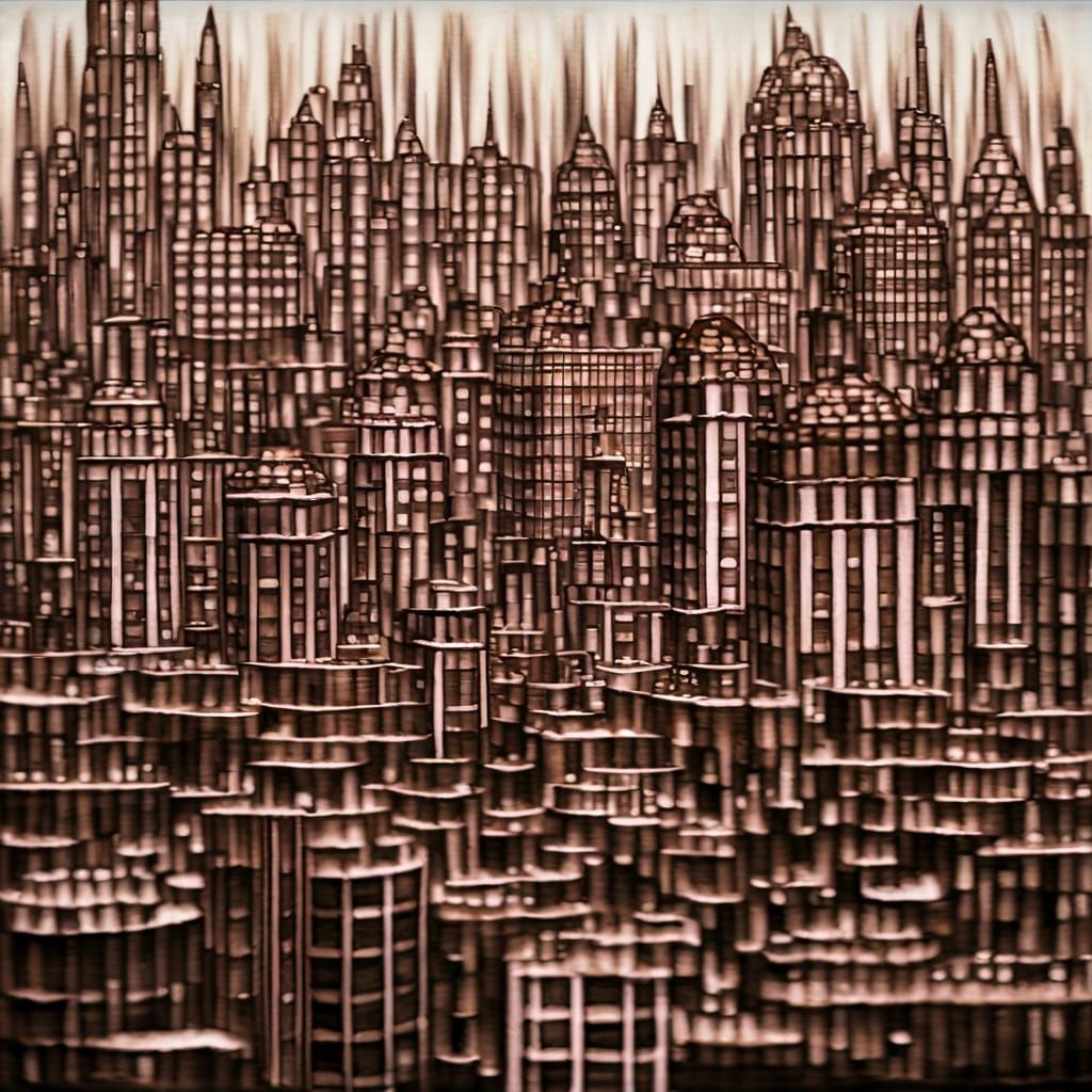 Fantastic Chocolate City Painting