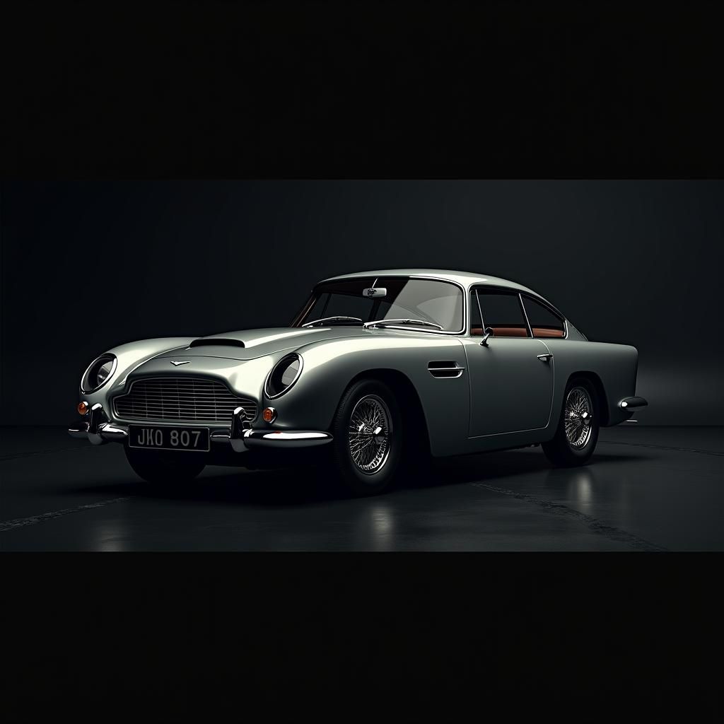 Aston Martin DB5 Showroom in 8K Hyperrealism