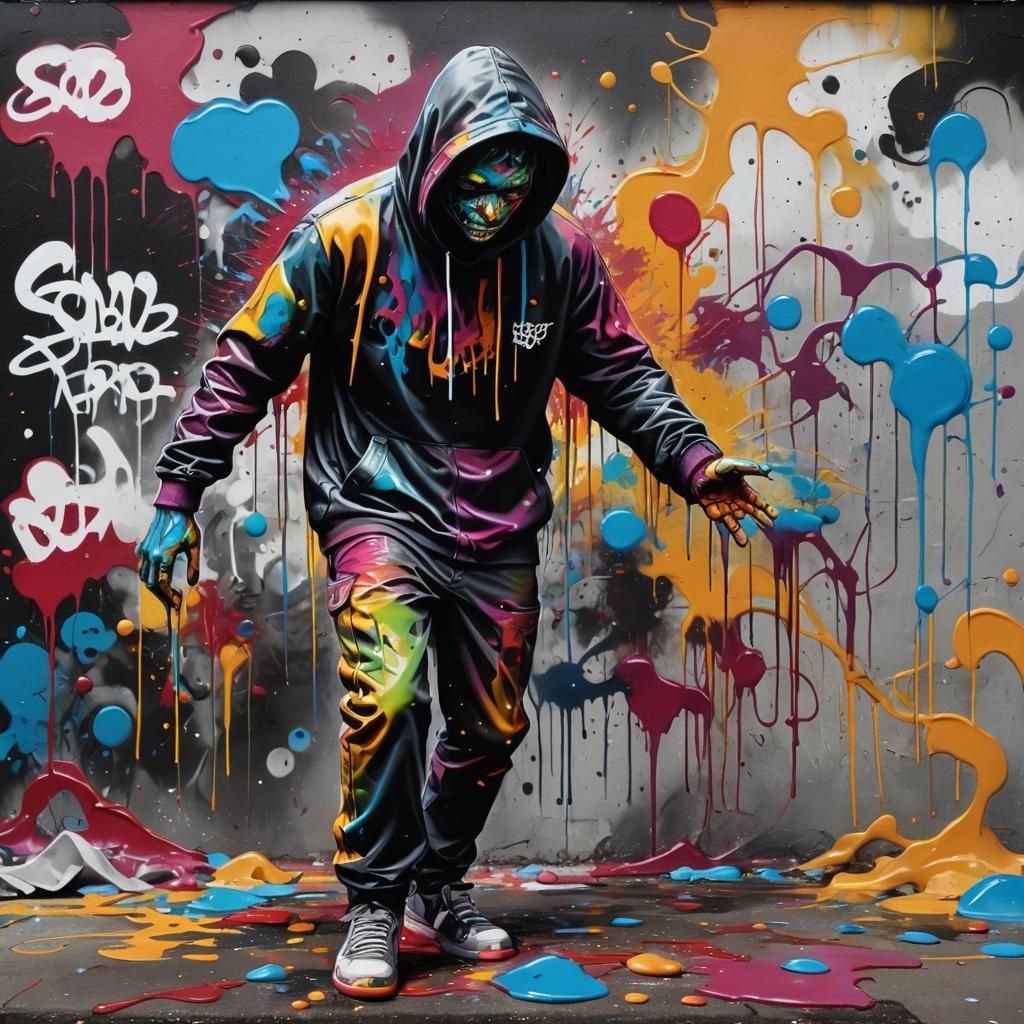 Soul Leaving Body: Graffiti Art in Polychromatic Style