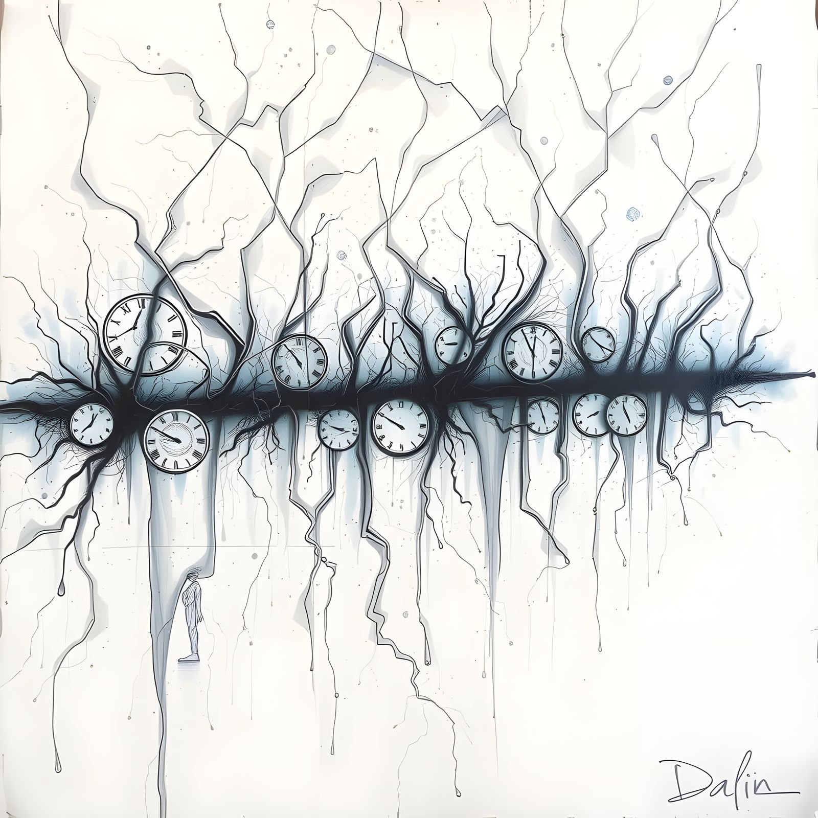 Surreal Dreamscape Unfolds on Matte Canvas