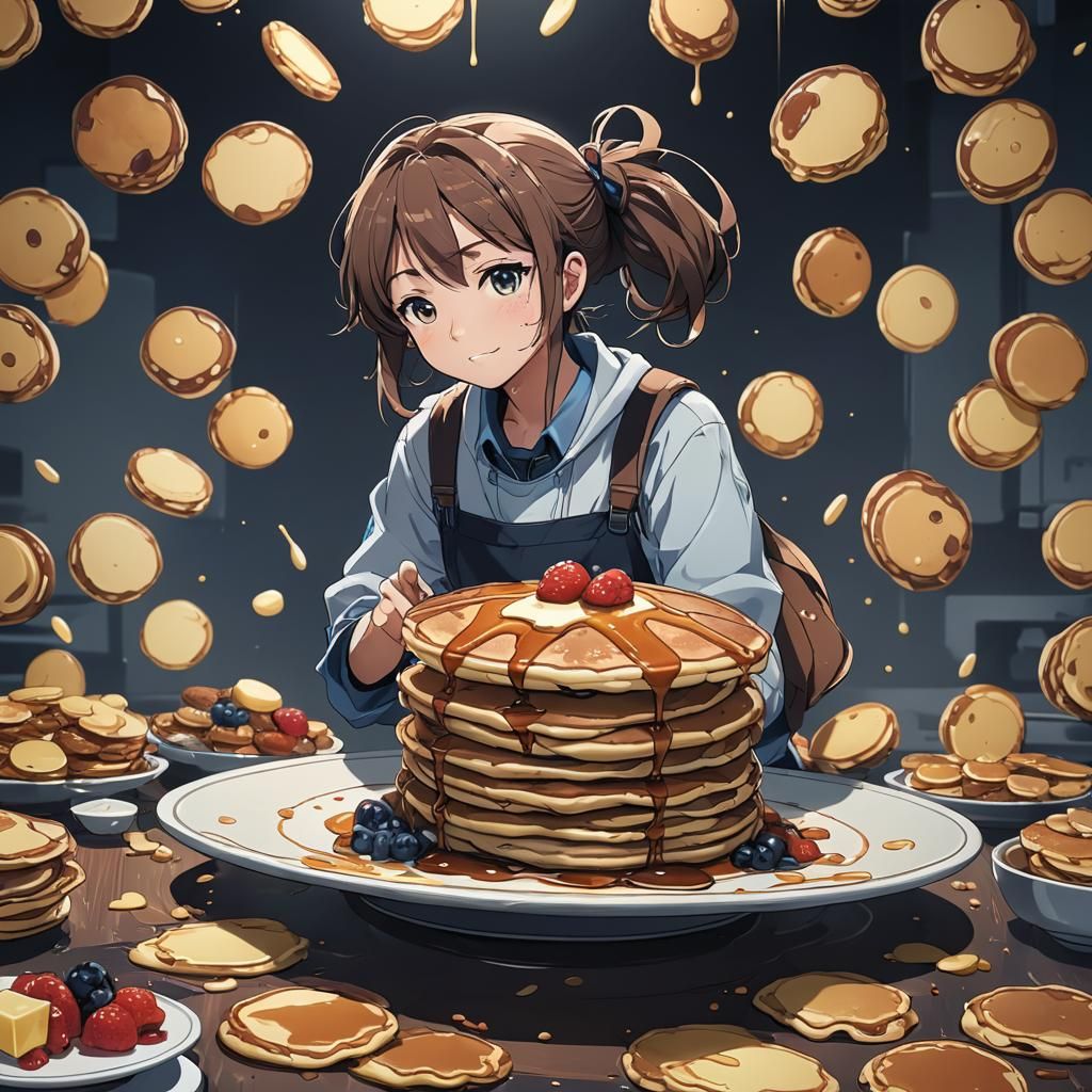 Priceless Pancake: Anime Manga Scan in Cel-Shaded Style