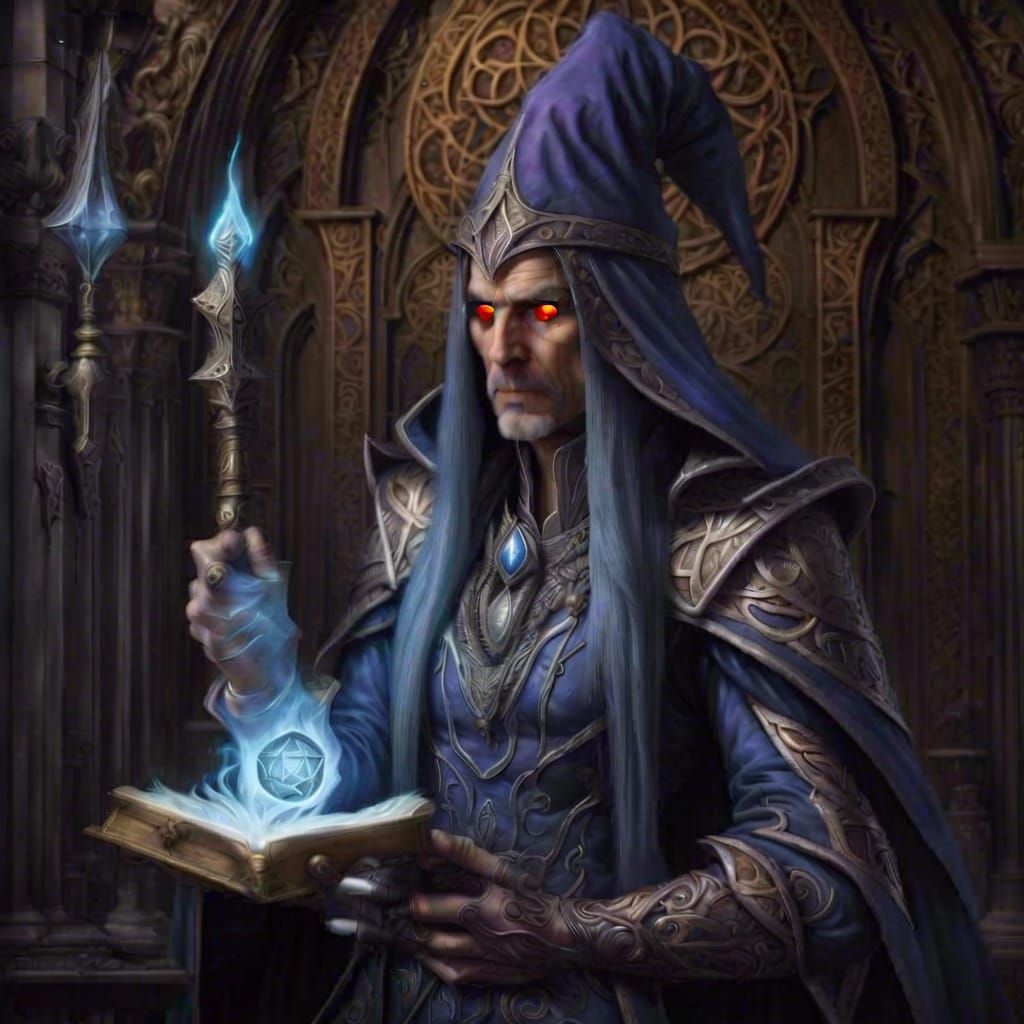 Glowing Red Demon Eyes in Surreal Style