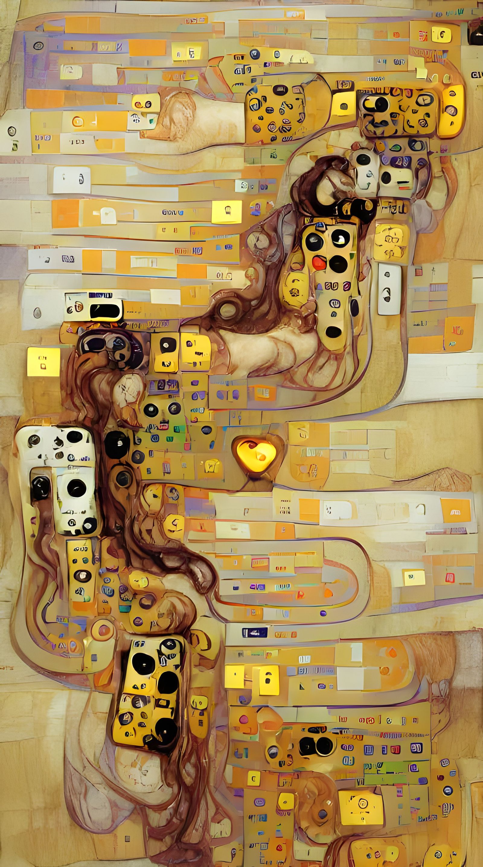Connection Established: In Style of Klimt's Golden Phase
