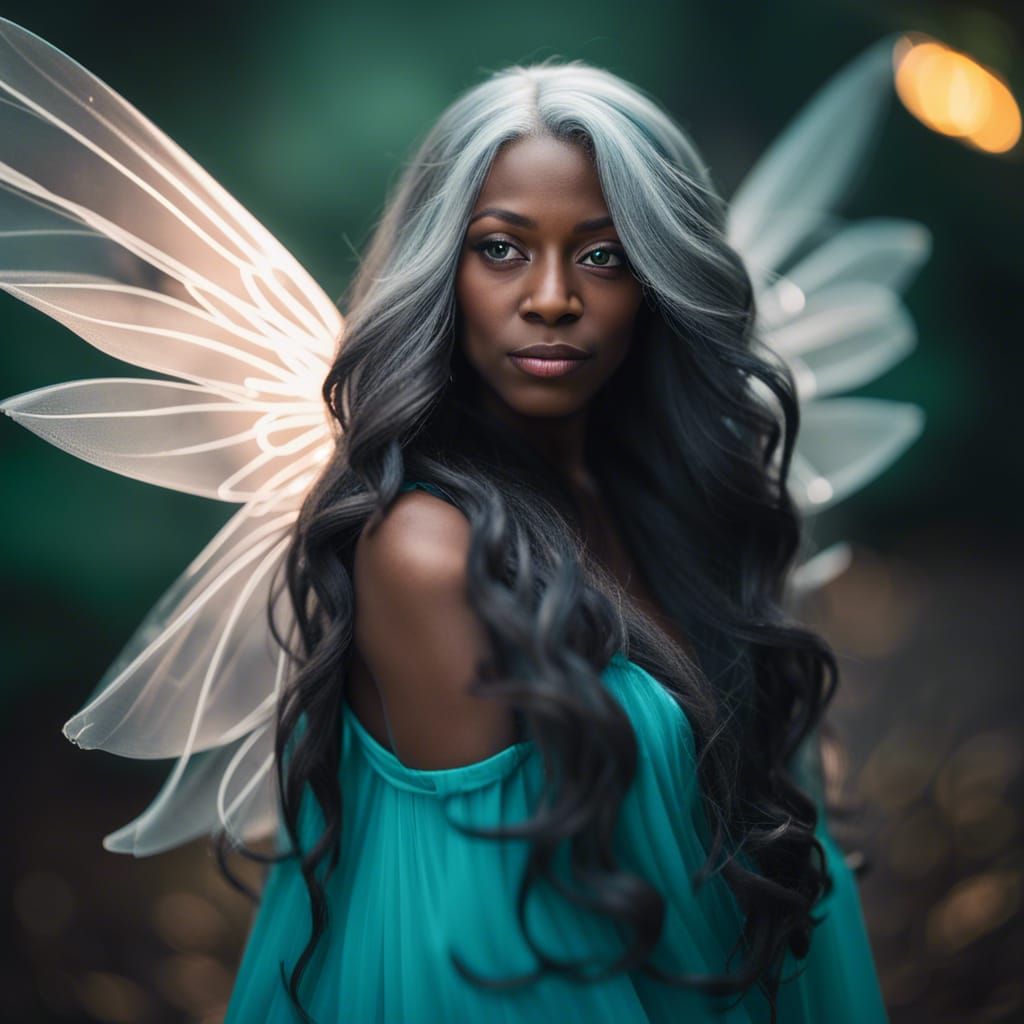 Enchanting Fairy with Translucent Wings, Professional Photog...