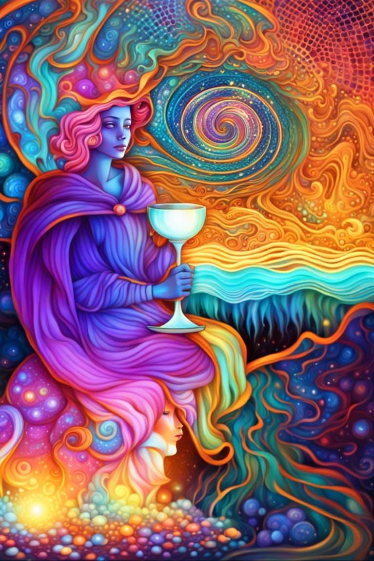 Colorful Psychic Visions by the Sea