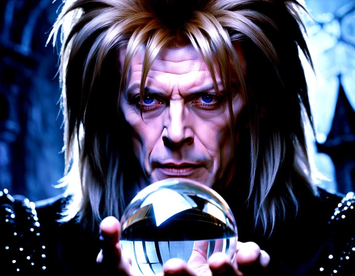 Jareth the Goblin King Portrait with Crystal Ball