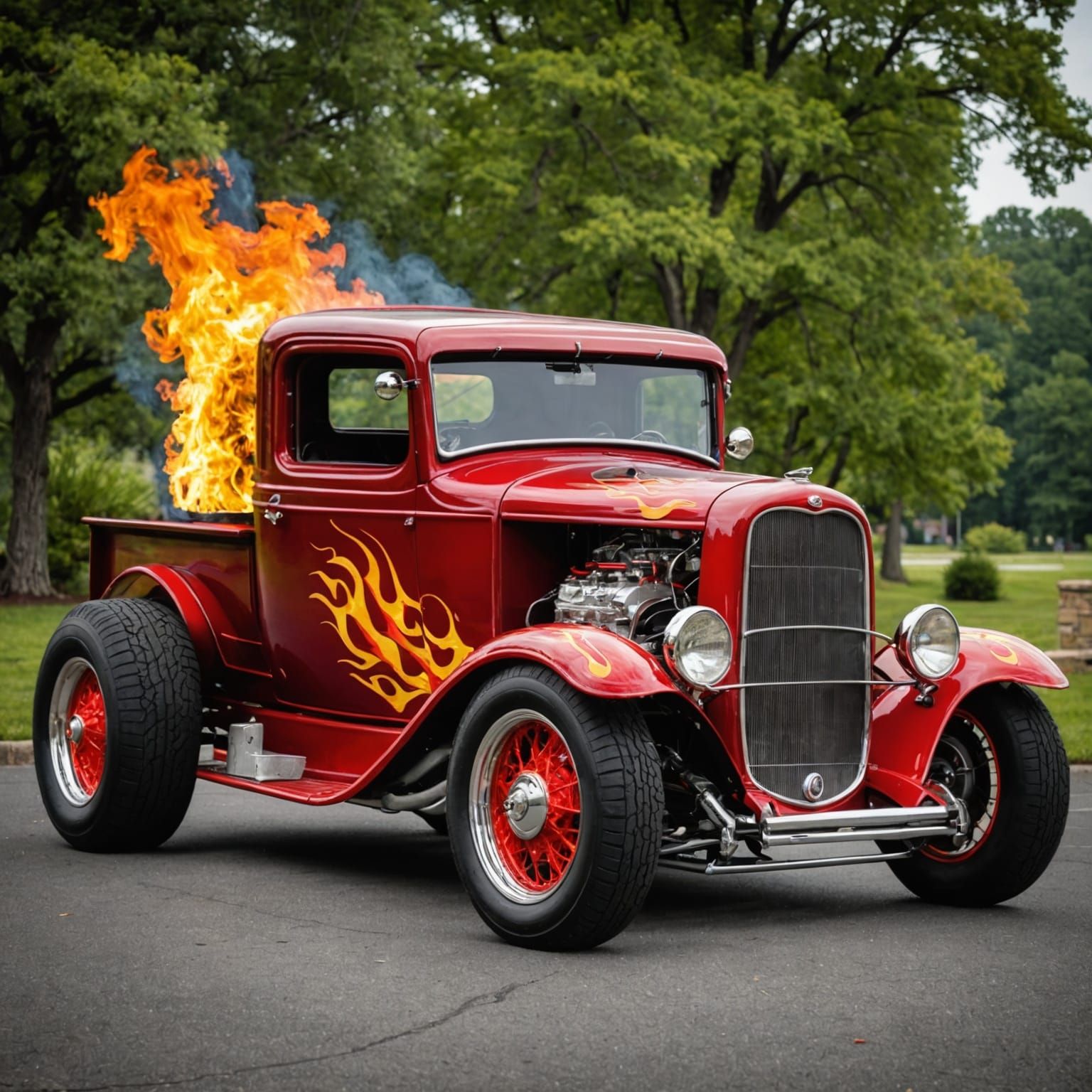 Custom 1932 Model A Pickup Hot Rod