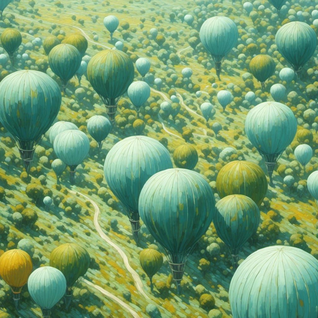 Surreal Image in Realistic Painting Style