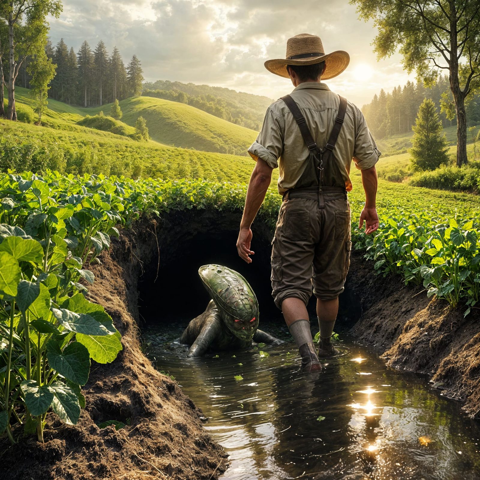 Visitor in the Fields