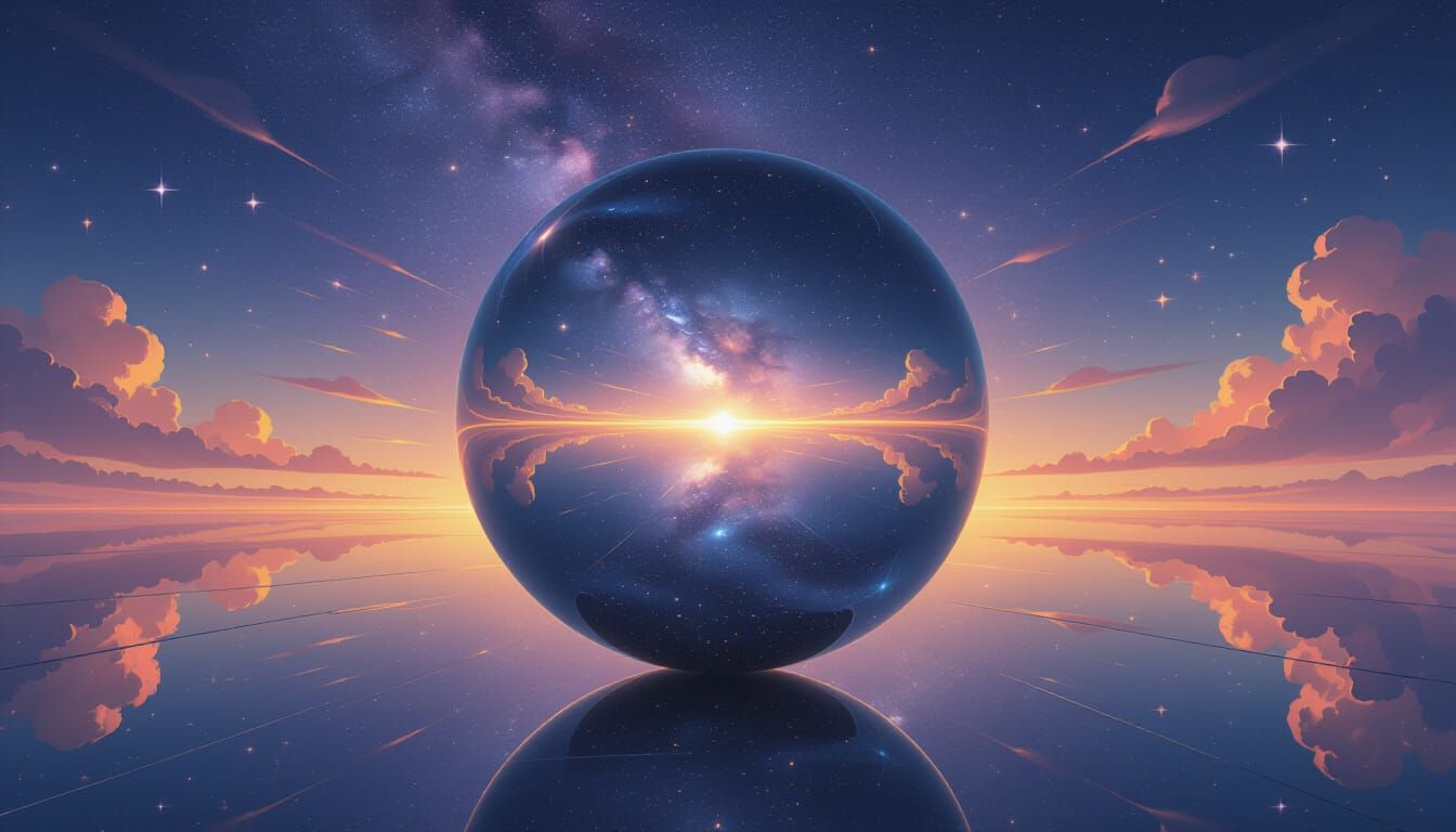 Infinite Galaxy Tunnel in Surreal Digital Art