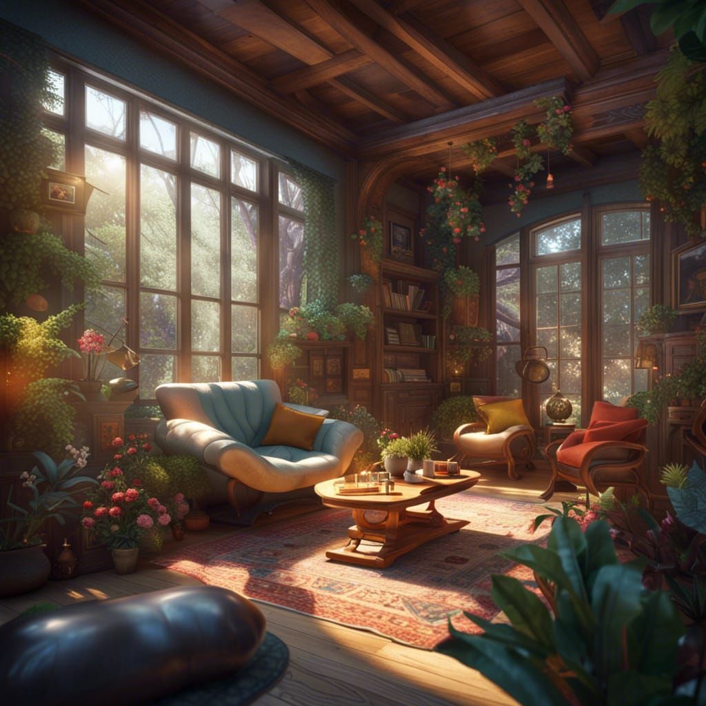 Inviting Dressmaker's Shop Interior: Art Nouveau Style