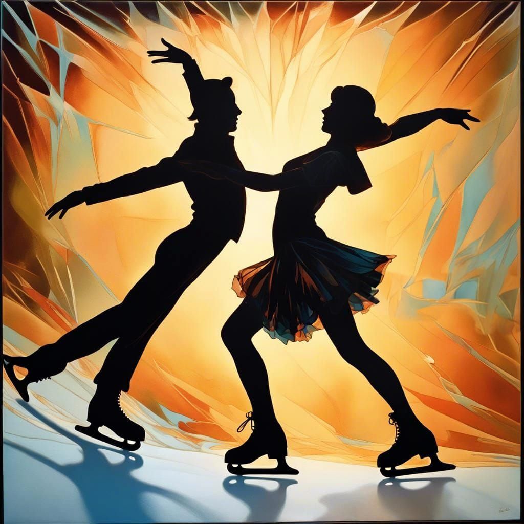 Ice Skating Duet