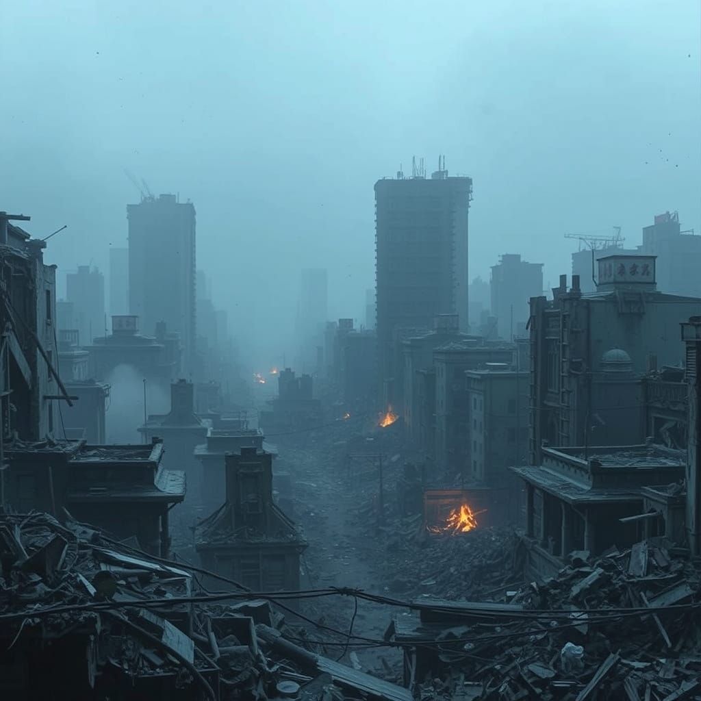 Devastated Sichuan Cityscape in China's Apocalypse