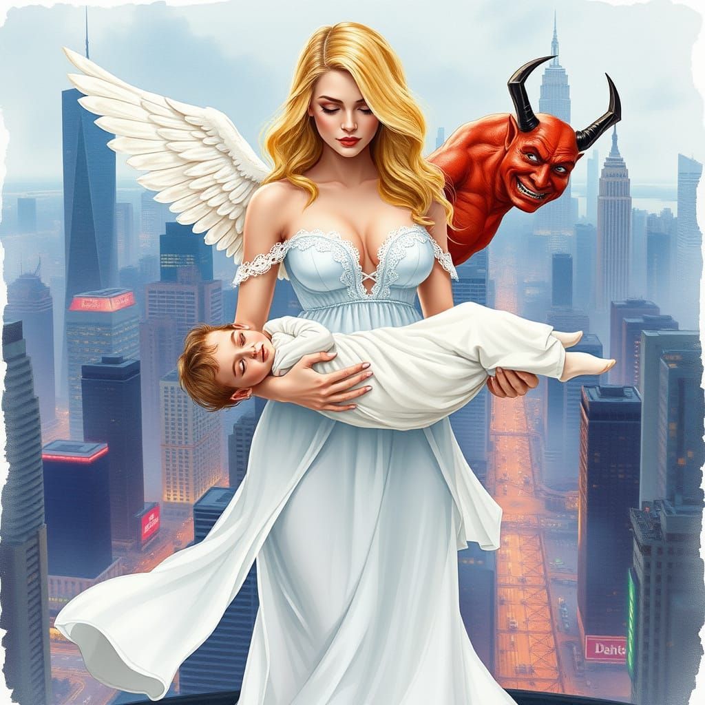 Angel and Devil in Harmonious Balance