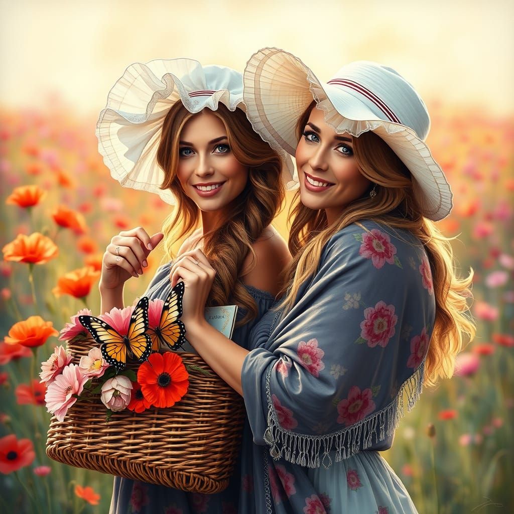 Surrealistic Portraits of Country Music Legends in a Vibrant...