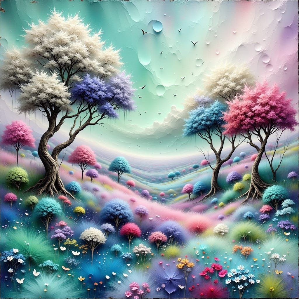 Updated landscape with lora:Alien Flower Fields2:1.0