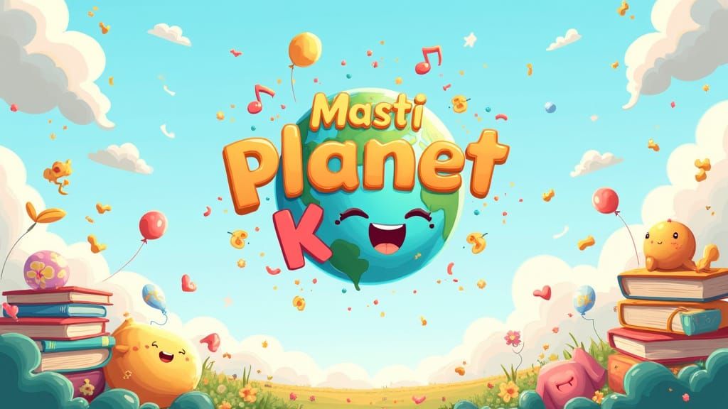 Whimsical Cartoon Planet Illustration for YouTube Channel Ar...