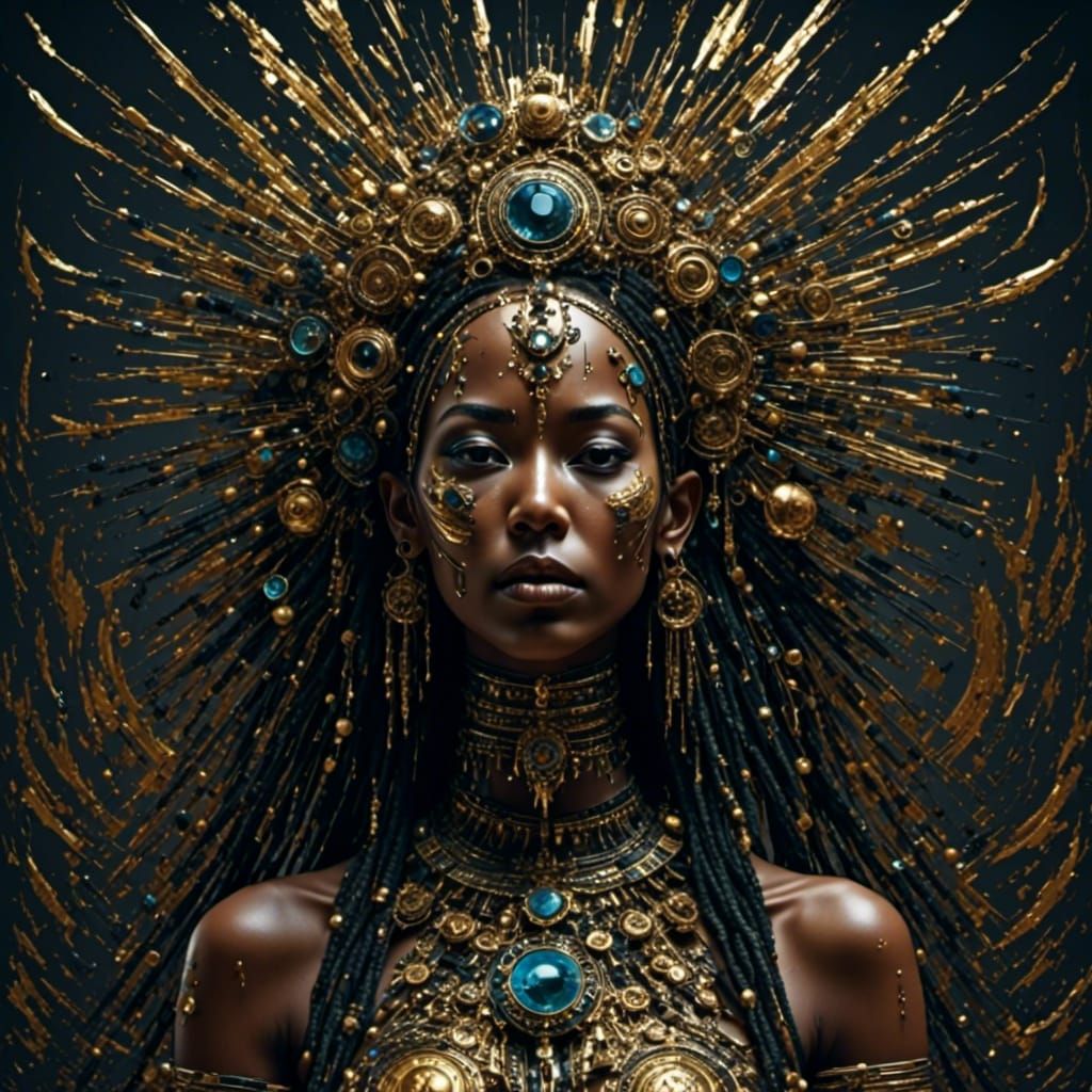 Abstract Glitch Art with Digital Distortion