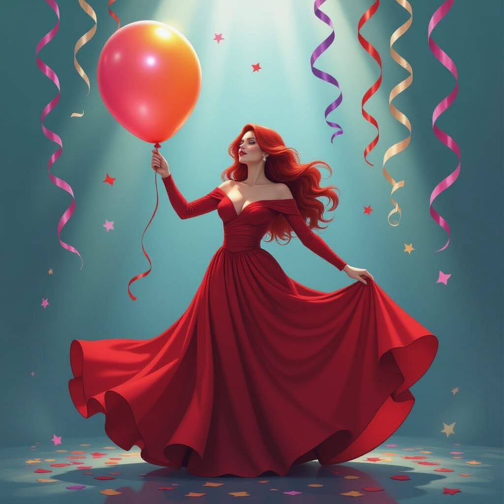 Scarlet Witch Birthday Celebration: A Whimsical Rendition