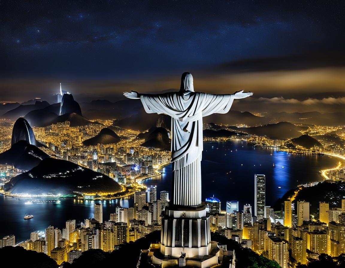 Rio De Janeiro – Brazil, over the shoulder of Christ the Red...